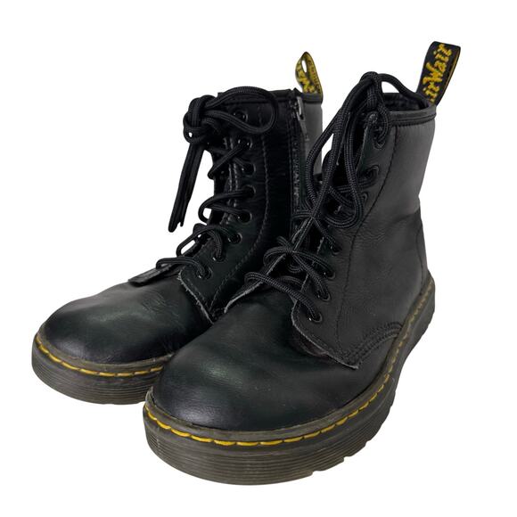Dr. Martens Girls size 3 Zavala Combat Boots Doc Martens - Picture 7 of 8